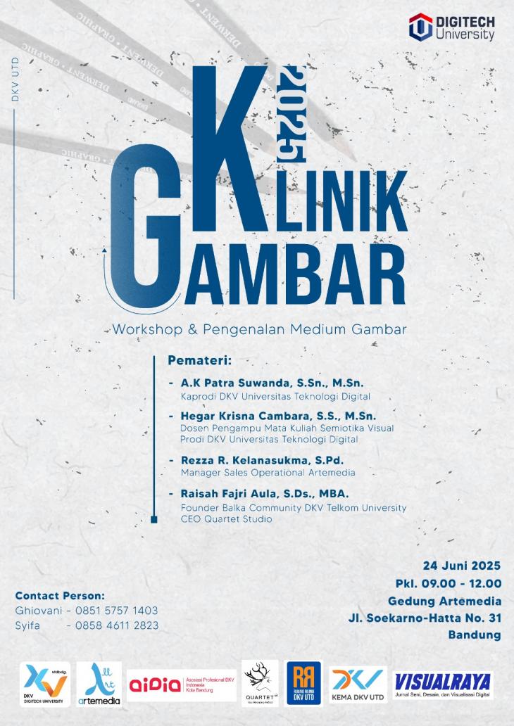 Prodi DKV Universitas Teknologi Digital Gelar Klinik Gambar 2025 di Gedung Artemedia Bandung