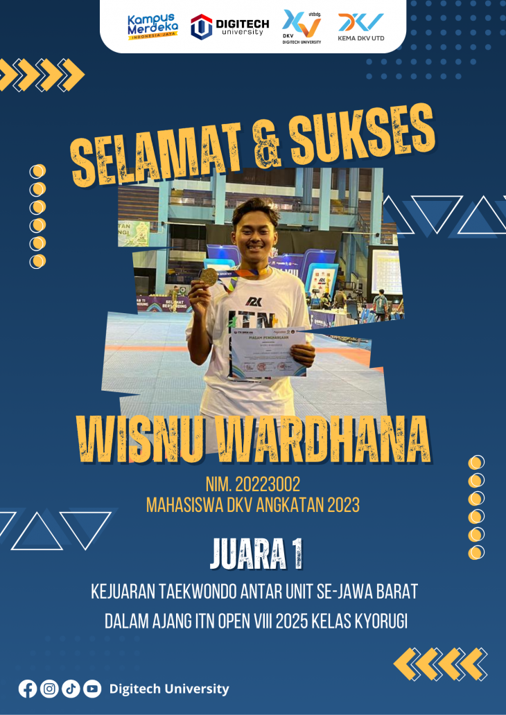 Prestasi Membanggakan! Mahasiswa DKV Angkatan 2023 Sabet Juara 1 ITN Open VIII