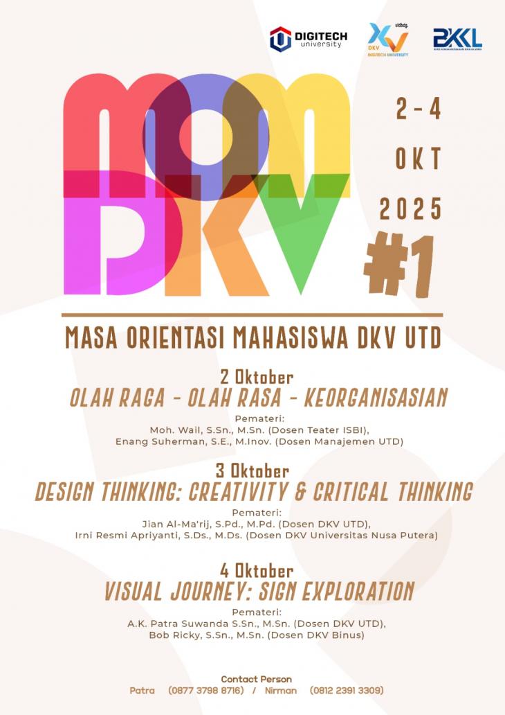 Prodi DKV UTD Gelar Masa Orientasi Mahasiswa (MOM DKV #1) 2025: Wadah Kreativitas dan Kolaborasi Mahasiswa Baru